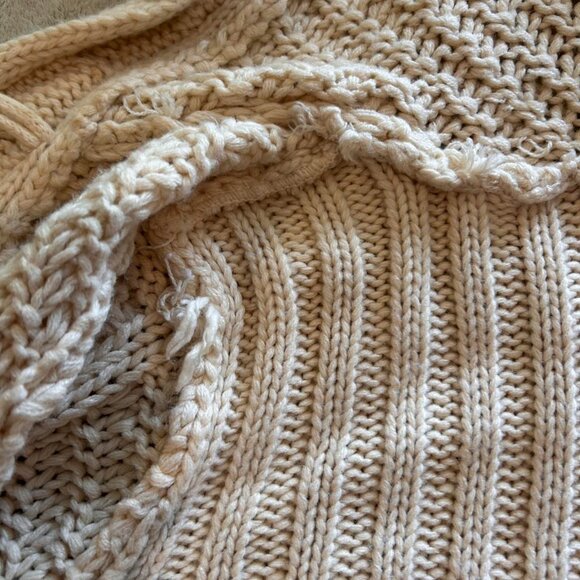 No Boundaries Women's Cream and White Jumper - Picture 5 of 6